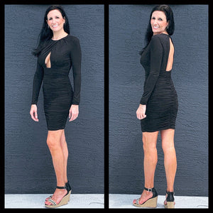 Cut Out Ruched Dress